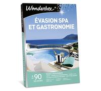 Wonderbox - Box cadeau en amoureux - Evasion spa et gastronomie - 90 séjours gastronomiques : hôtels 4* ou 5*