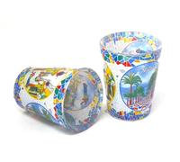 WONDERFUL Lot de 2 verres à shot décoratifs Alicante, Mosaïque colorée, 40 ml, Espagne, espagnol