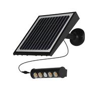 wonderlamp - Projecteur d'extérieur LED solaire avec détecteur de mouvement Mezco 8 W, lumière neutre, IP65