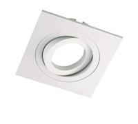Wonderlamp W-E000141 Spot encastré carré, Aluminium, Blanc, Pack 5