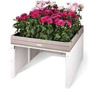 WONDERMAKE® Grand garage design pour tondeuse robot XXL universel avec écoulement d'eau, maison en bois bac à plantes, abri pour tondeuse robot carport garage pour tondeuse robot