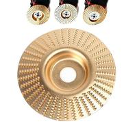 Wood Carving Disc,4 Inches Tungsten Carbide Wood Grinding Disc for Angle Grinder,for Shaping Polishing Buffing Cutting and Shaping (Bevel Type)