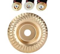 Wood Carving Disc,4 Inches Tungsten Carbide Wood Grinding Disc for Angle Grinder,for Shaping Polishing Buffing Cutting and Shaping (Curved Type)