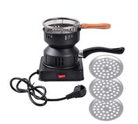 : Wood Charcoal Burner Chauffage électrique portable à dissipation | Brûleur Charbon Pour Cubes Chicha Pour Patio Balcon Intérieur Table Cuisine Salon