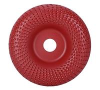 Wood Grinding Disc, Steel Woodworking Grinding Wheel Shaping Disc Power Tool Accessories Hardware Parts for Wood Cutting, Cutting Wheel (Burgundy curved root carving plate E1-435)
