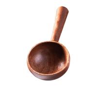 Wood Ladle Natural Wood - Big Capacity Scoop Long Handle Ergonomic | Natural Wood Ladle Eco Friendly Food Safe Odor Free For Kitchen Bathroom Cooking Dining Food Prep Coffee Tea Sugar