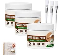 Wood Repair Paste For Furniture And Floor, Instant Scratch Concealing Wood Repair Paste,Pate A Bois Rebouchage,Mastic Bois,Fills,Seals,Restores Wood Surface,For Tables,Doors,Wood Flooring (White*3)