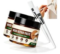 Wood Repair Paste for Furniture and Floor, Wood Repair Kit (Brown,2Pcs)