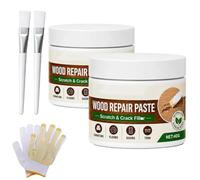 Wood Repair Paste for Furniture and Floor, Wood Scratch Remover & Restorer, Instant Scratch Concealing Woods Repair Paste, Fills, Seals, and Restores Woods Surface (2pcs)