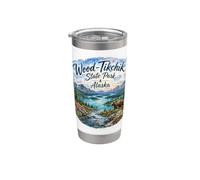 Wood-Tikchik State Park Alaska AK USA Grisly Bears Saumon Gobelet isotherme en acier inoxydable double paroi