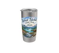Wood-Tikchik State Park Alaska AK USA Grisly Bears Saumon Gobelet isotherme en acier inoxydable double paroi