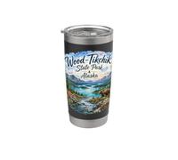 Wood-Tikchik State Park Alaska AK USA Grisly Bears Saumon Gobelet isotherme en acier inoxydable double paroi
