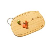 Wooden Cutting Board, réutilisable Butcher Block, 35,5 x 22,5 cm, design léger, construction authentique, facile à nettoyer pour steak, sushis, cuisine