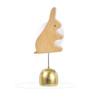 Wooden Door Bell - Chime Brass Wooden Small Animal Ornament | Suction Cup Door Bell Soothing Melody Brass Chimes Wooden Art For Entrance, Fridge, Barn Door, Bedroom, Front Door,