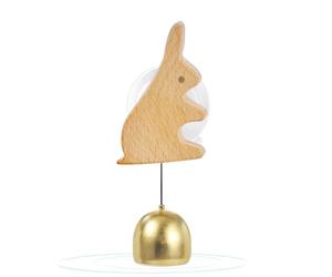 Wooden Door Bell - Chime Brass Wooden Small Animal Ornament | Suction Cup Door Bell Soothing Melody Brass Chimes Wooden Art For Entrance, Fridge, Barn Door, Bedroom, Front Door,