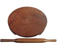 Wooden Rolling Board & Rolling Pin,Wooden Belan Chakla set,Roti Maker,Chapati Maker set