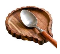 Wooden Spoon Rest, Rustic Utensil Holder, Countertop Stand with Farmhouse | Natural Wood Material, Practical Accessory with Country Style, Kitchen Decor for dining table