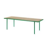 Wooden Table de Salle à Manger 85x240 Vert/Chêne