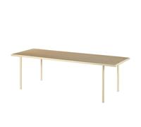 Wooden Table de Salle à Manger Rectangulaire Ivoire/Chêne