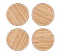 Wooden Wine Glass Charcuterie Board 10x10cm Yellow | pour accessoire de Dégustation Élégant, Fromages, Desserts, Design Stable, Pratique, Taille, Couleur Jaune