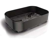 Woodfire Combo panier d'affûtage, compatible avec le barbecue électrique Ninja - Panier à air semi-large - Noir - Accessoires officiels - XSKCRSPBKT Accessoires pour barbecue