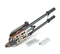 Woodpecker C50 Pince à anneau élastique Manuel de Calibre 11 Couronne de 1-1/2" Pistolet à anneau de porc Diamètre de fermeture de 13-14 mm Fil d'agrafeuse à anneau en C Pour cages, matelas