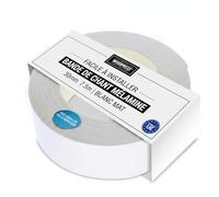 WoodPress® 30 mm Mélamine Blanc Mat Bande de Chant en Placage Préencollé - Rouleau de 7,5 m - Application à Repasser facile à faire soi-même, couvre le bord d'un panneau MDF standard