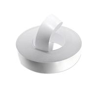 WoodPress® 50 mm Mélamine Blanc Perle Bande de Chant en Placage Préencollé - Rouleau de 50 m - Application à Repasser