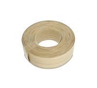 WoodPress® Band de chêne de 40 mm à coller - Rouleau de 7,5 m - Ruban de placage de bois pré-collé pour une auto-installation facile - couvre le bord d’une plaque MDF standard