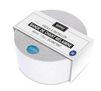 WoodPress® Mélamine Blanc Mat Bande de Chant en Placage Préencollé - Rouleau de 7,5 m Disponible en largeurs de 15 mm, 19 mm, 22 mm, 30 mm et 50 mm (40 mm)