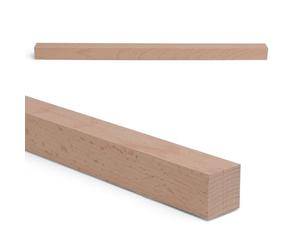 Woodsellers Buche nach Maß 20 x 20 mm [350-1000 mm de longueur au choix] - Lame en bois massif en hêtre (rabotée et à angle droit) - séchée techniquement et prête à être collée (naturel, 20 x 20 x