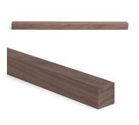 Woodsellers Noyer sur mesure 25 x 25 mm [Longueur de 350 à 1000 mm au choix] - Latte en bois massif (rabotée & à angle droit) - séchée techniquement et prête à être collée (naturelle, 25 x 25 x 550 mm