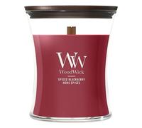 WoodWick bougie jarre moyenne parfumée avec mèche PluswickMûre épicée