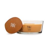 WoodWick Bougie parfumée avec mèche crépitante | Bougie Ellipse Bourbon doré | Bougies à combustion longue : Jusqu’à50pk heures de combustion | Le cadeau parfait pour les femmes