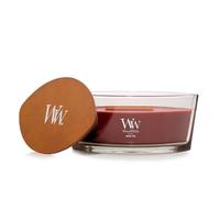 WoodWick Bougie parfumée avec mèche crépitante | Bougie Ellipse Rouge Oud | Bougies à combustion longue : Jusqu’à50pk heures de combustion | Le cadeau parfait pour les femmes