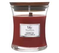 WoodWick Bougie parfumée avec mèche crépitante | Bougie mini sablier à la cannelle et au chai | Jusqu'à 20 heures d'autonomie | Cadeaux parfaits pour les femmes