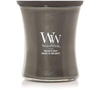 WoodWick Bougie parfumée avec mèche crépitante | Bougie moyenne en forme de sablier Brume de mélanite | Bougies à longue durée de combustion : Jusqu'à6pk0 heures | Cadeaux parfaits pour les femmes