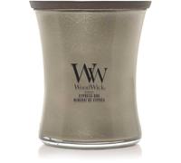 WoodWick Bougie parfumée avec mèche crépitante | Bougie moyenne en forme de sablier Mineral de Cyprès | Bougies à longue durée de combustion : Jusqu'à6pk0 heures | Cadeaux parfaits pour les femmes