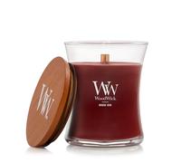 WoodWick Bougie parfumée avec mèche crépitante | Bougie Sablier moyenne Rouge Oud | Bougies à combustion longue : Jusqu’à6pk0 heures | Le cadeau parfait pour les femmes