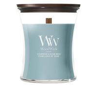 WoodWick Bougie parfumée | Bougie sablier moyenne | Écume & bois de cèdre | Cadeaux parfaits pour femmes