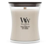 WoodWick Bougie parfumée | Bougie sablier moyenne | Tonka et lait d'amande | Cadeaux parfaits pour femmes