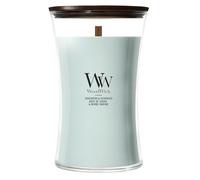 WoodWick grande bougie sablier parfumée Bois de sauge et posidonie mèche en bois 609 g