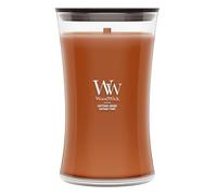 WoodWick Bougie parfumée | Grande bougie sablier | Safran fumé | Cadeaux parfaits pour femmes