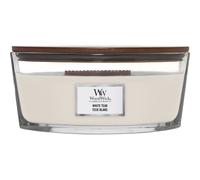 WoodWick | Bougie Moyenne | Bois de Teck Blanc | Excellent cadeau pour les femmes