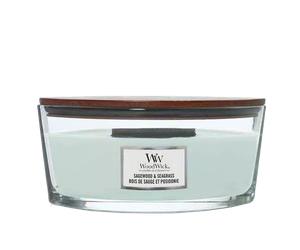 WoodWick Candle Sagewood & Seagrass Ellipse