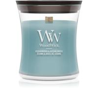 Woodwick Cedarwood & Ocean Moss bougie parfumée avec mèche en bois 85 g
