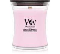 Woodwick Cherry Blossom & Vanilla bougie parfumée avec mèche en bois 275 g