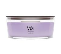 Woodwick Ellipse Bougie parfumée avec mèche crépitante | Spa Lavande | Jusqu'à 50 heures de combustion
