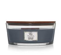 WoodWick Ellipse bougie parfumée avec mèche qui crépite, Nuit d'onyx, Temps de combustion jusqu'à 50 heures