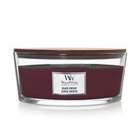 WoodWick Ellipse Bougie parfumée | Cerise Noire | avec mèche crépitante | Durée de combustion : jusqu’à50pk heures